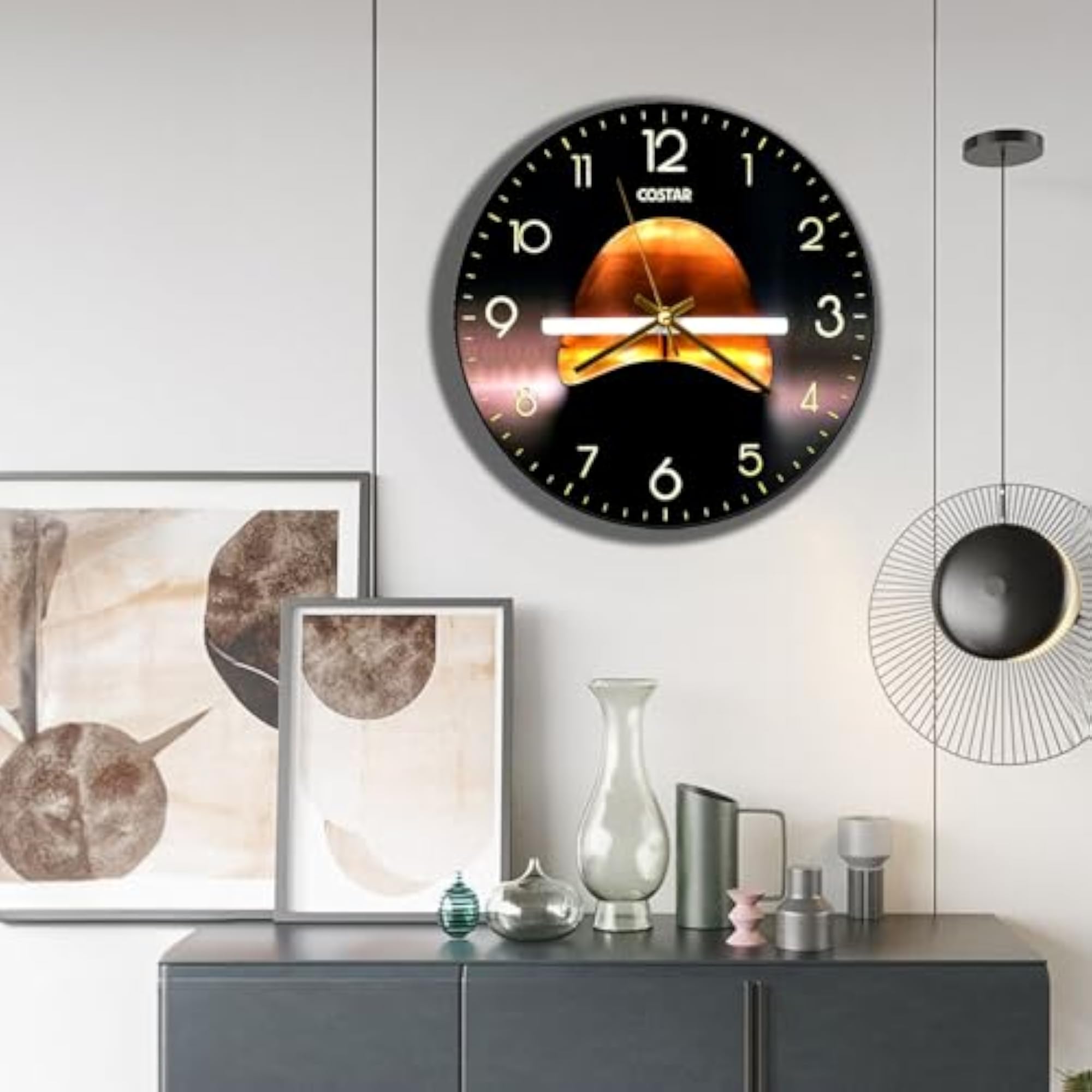 Stylish Non Ticking Silent Wall Clock for Bedroom